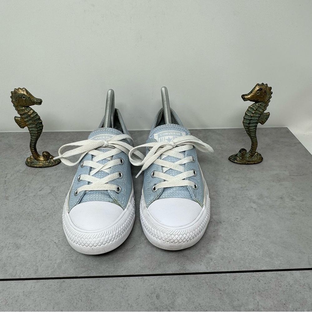 Converse Chuck Taylor All Star Coral Ox Blue White Casual Comfort Sneakers Sz 8 - Picture 2 of 10